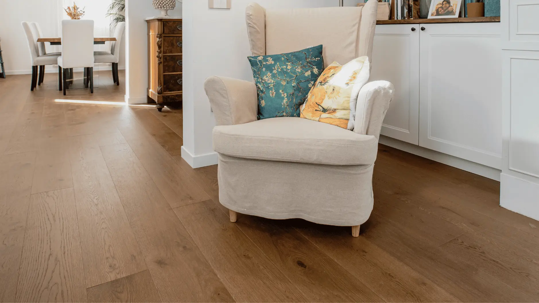 Ambiente residenziale elegante con parquet in rovere Italwood